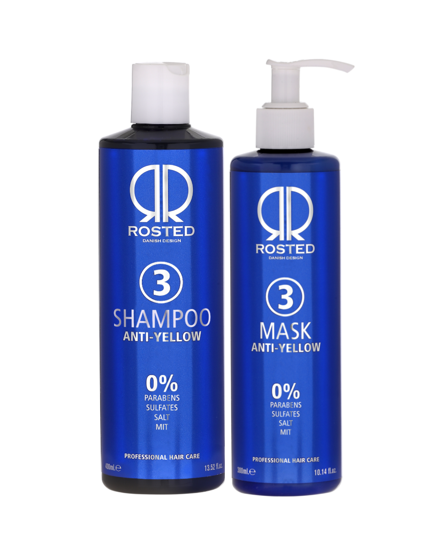 Rosted 3 Anti-Yellow Set - Schampo & Mask